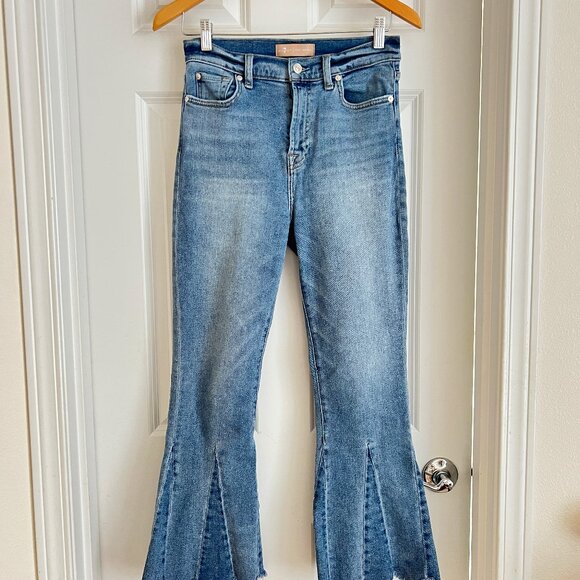 7 for All Mankind Luxe Vintage denim flare jeans - Picture 1 of 4